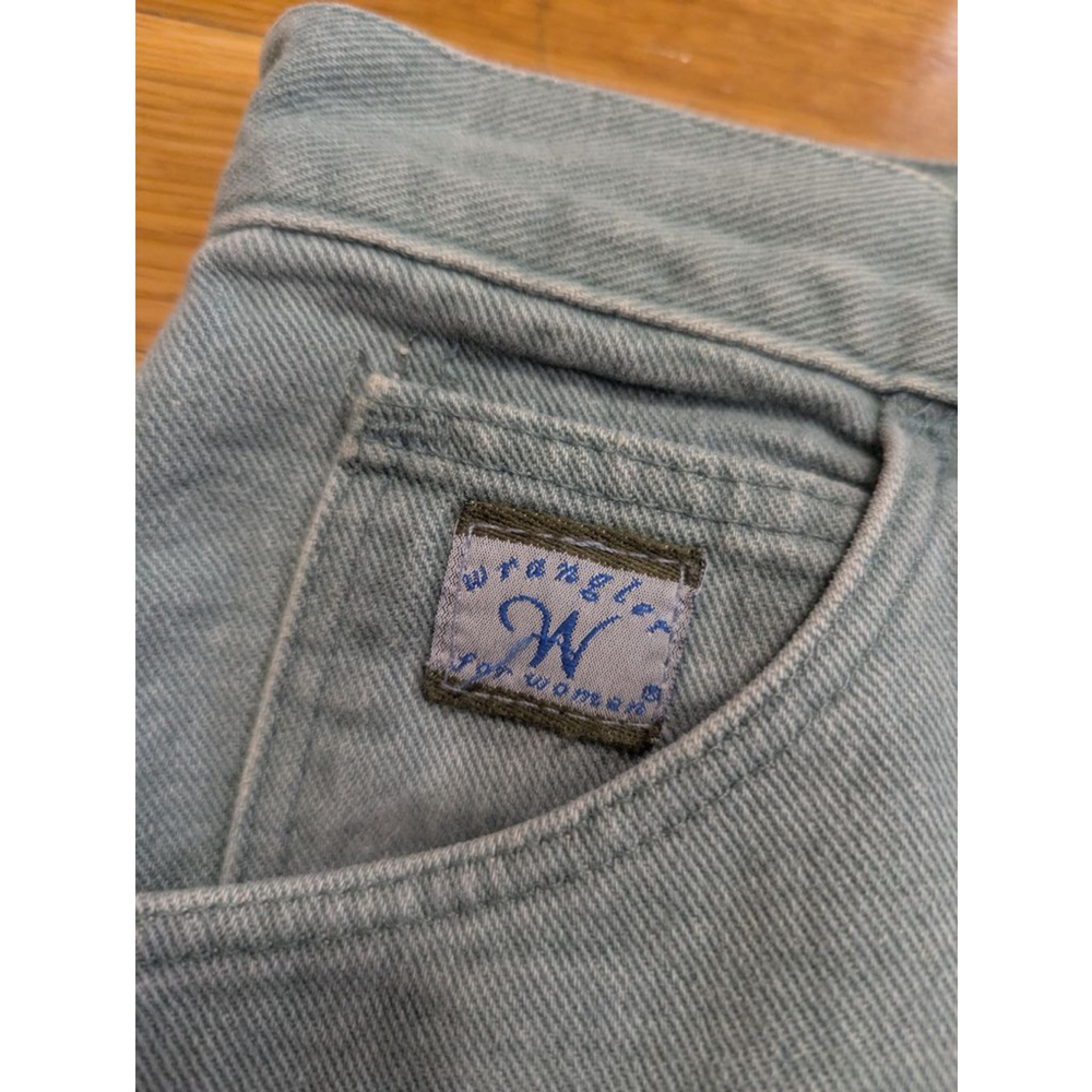 Wrangler Women Jeans Light Green Straight Leg Size 10 - Picture 4 of 9